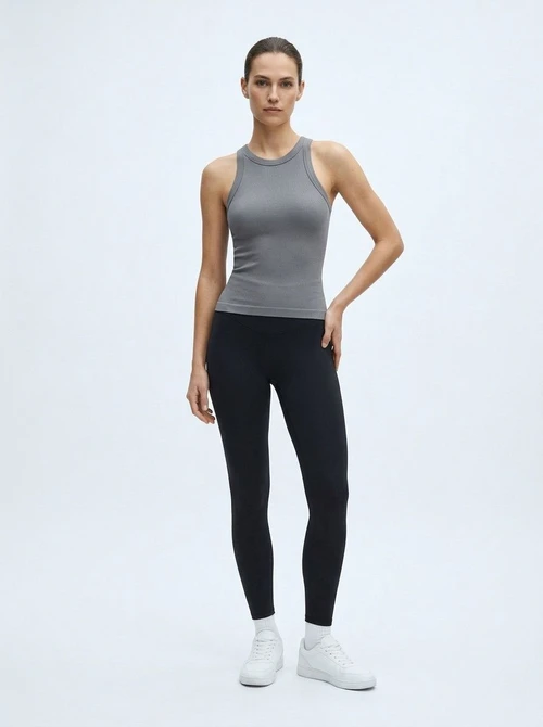 Shock-Absorbing Slimming Yoga Vest for Women with Fixed Cups and Fit