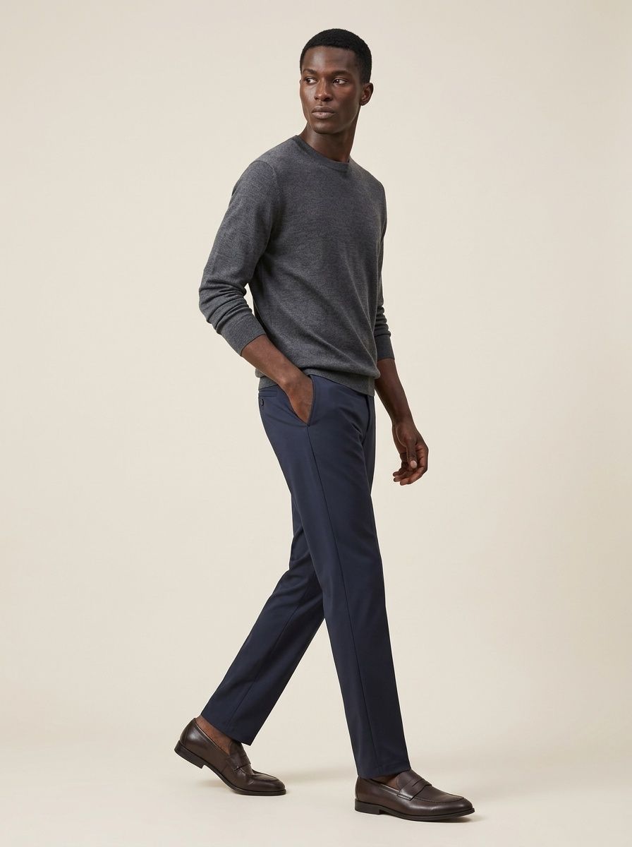 Men's Stretch Casual Dress Pants Slim Fit