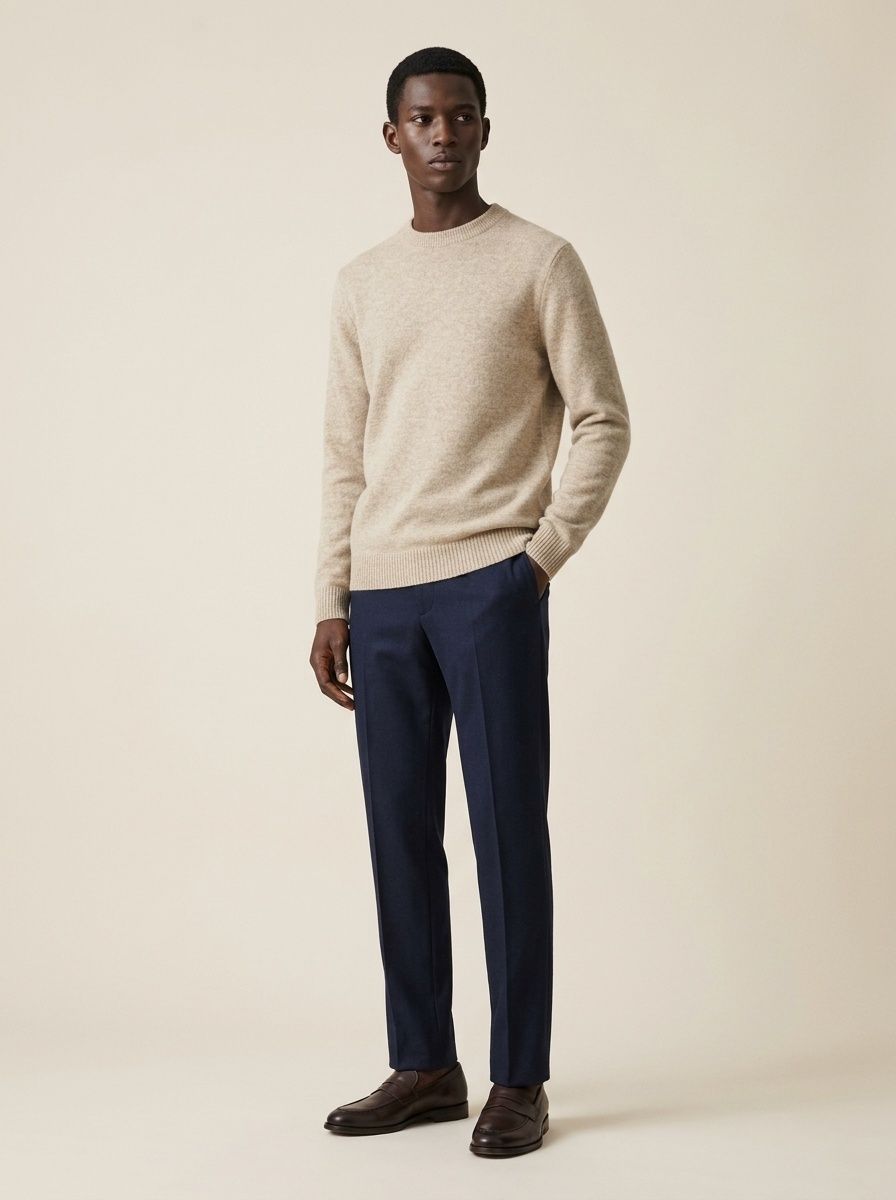 Men's Classic Crewneck Knit Sweater