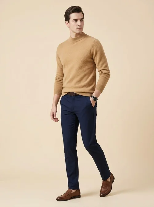 Men's Mock Neck Sweater