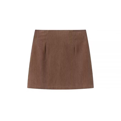 Corduroy A-Line Skirt - Versatile Fashion KUN-00036