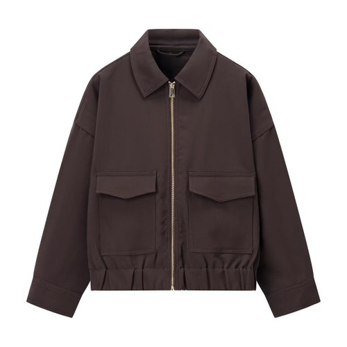 Women's Casual Jacket with Pocket Detail KUN-00078