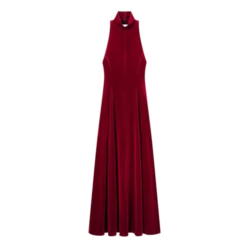 Women's Backless Halter Maxi Dress - Elegant & Versatile KUN-00030