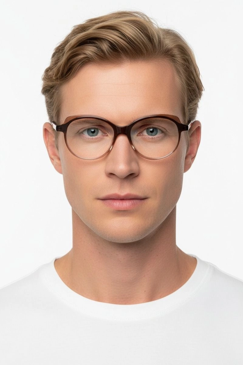 Butterfly Brown Acetate Glasses #BS1902-0074