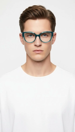 Lunettes en acétate bleu papillon #BS1902-0158