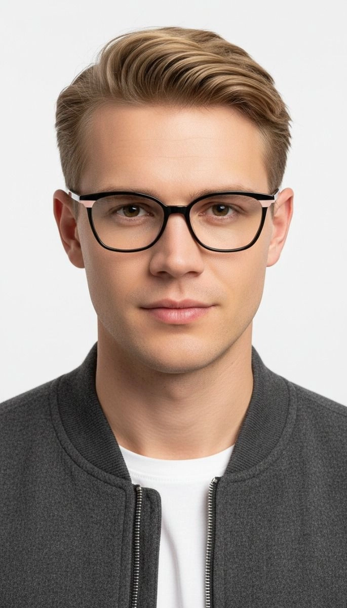 Butterfly Black Acetate Glasses #BS1902-0173