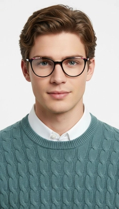 Schmetterlingsbrille aus schwarzem Acetat #BS1902-0183