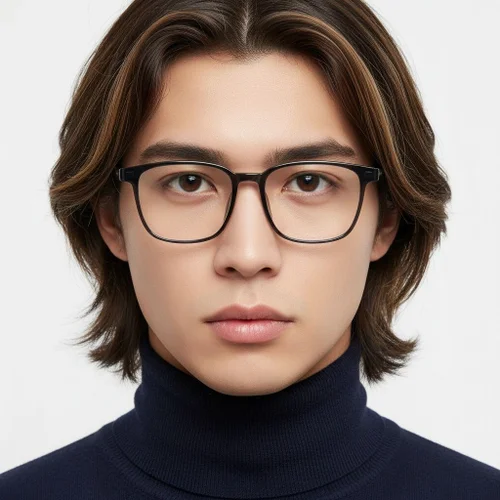 Lunettes rectangulaires grises TR90 #BS1924-0123