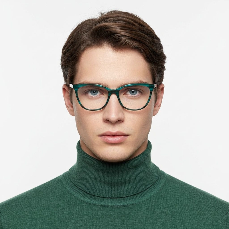 Butterfly Green Acetate Glasses #BS2012-0610