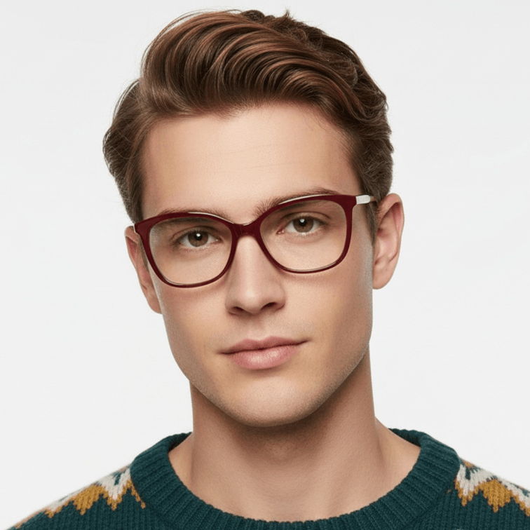 Butterfly Red Acetate Glasses #BS2012-0681