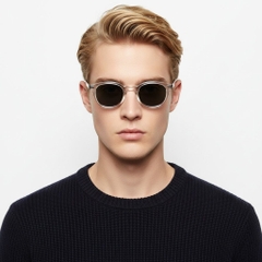 Oval Transparent Plastic Sunglasses #BS2503-0201