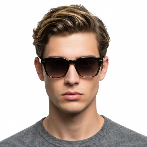 Rectangular Tortoiseshell Plastic Sunglasses #BS2503-0232
