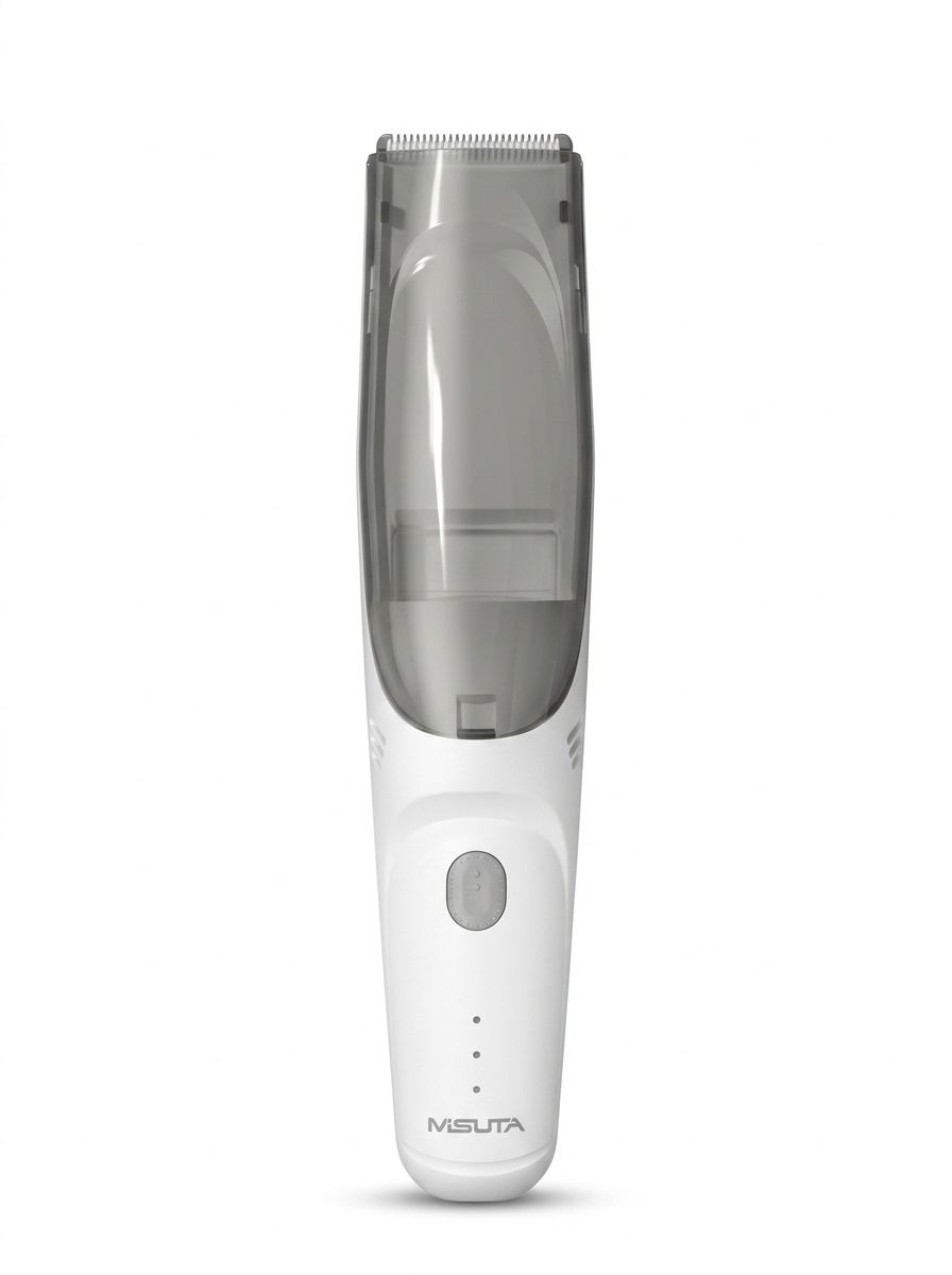 Tagliacapelli per neonati MISUTA ultra silenzioso con aspirazione dei capelli, lama in ceramica impermeabile IPX7, senza fili.