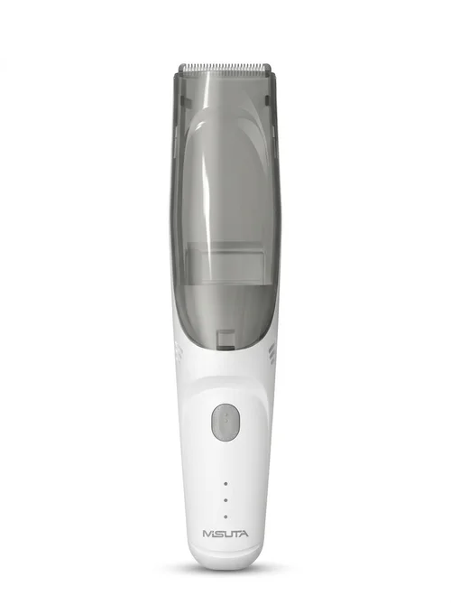 Tagliacapelli per neonati MISUTA ultra silenzioso con aspirazione dei capelli, lama in ceramica impermeabile IPX7, senza fili.