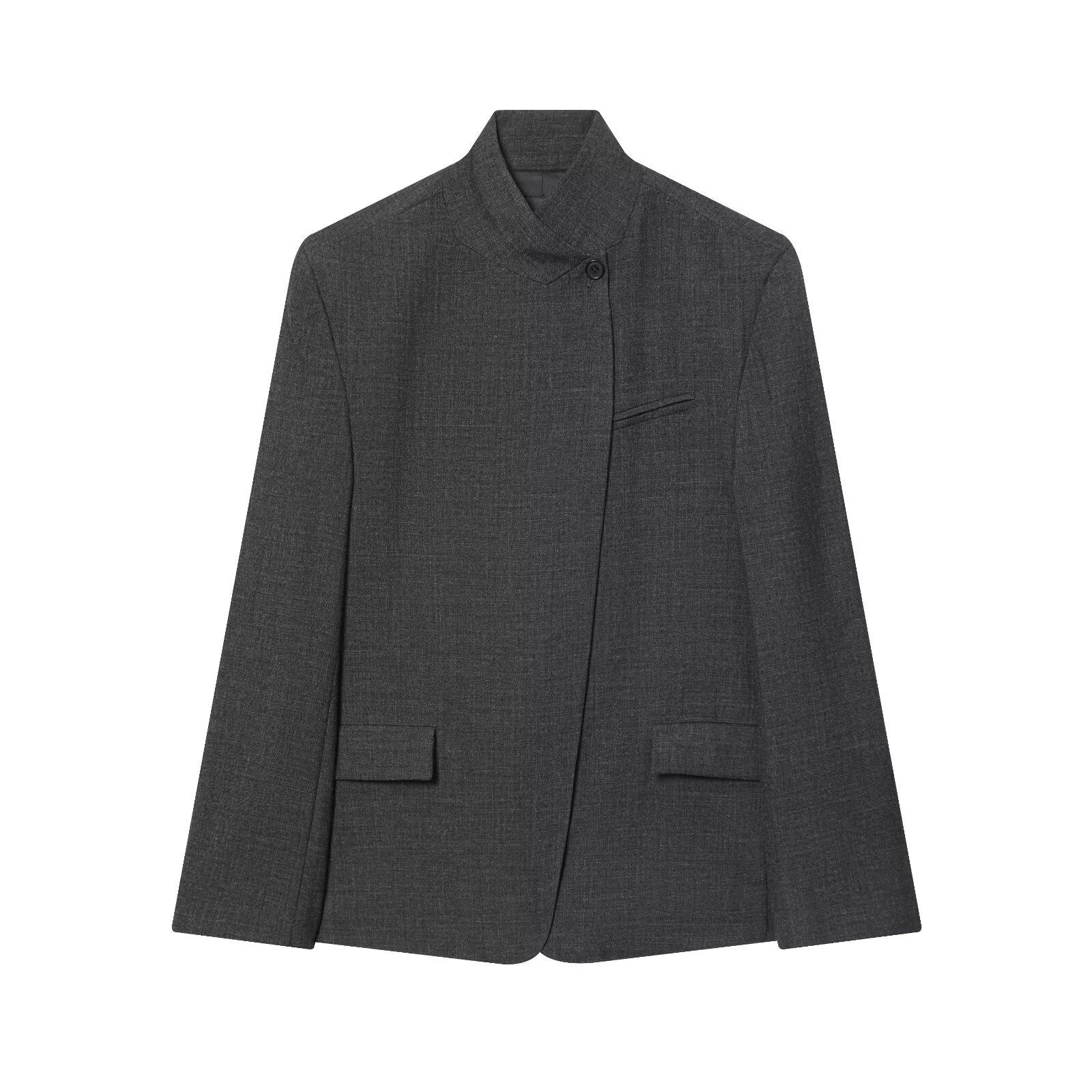 Wool Blazer Women's Stylish Casual Chic Suit Jacket KUN-00002