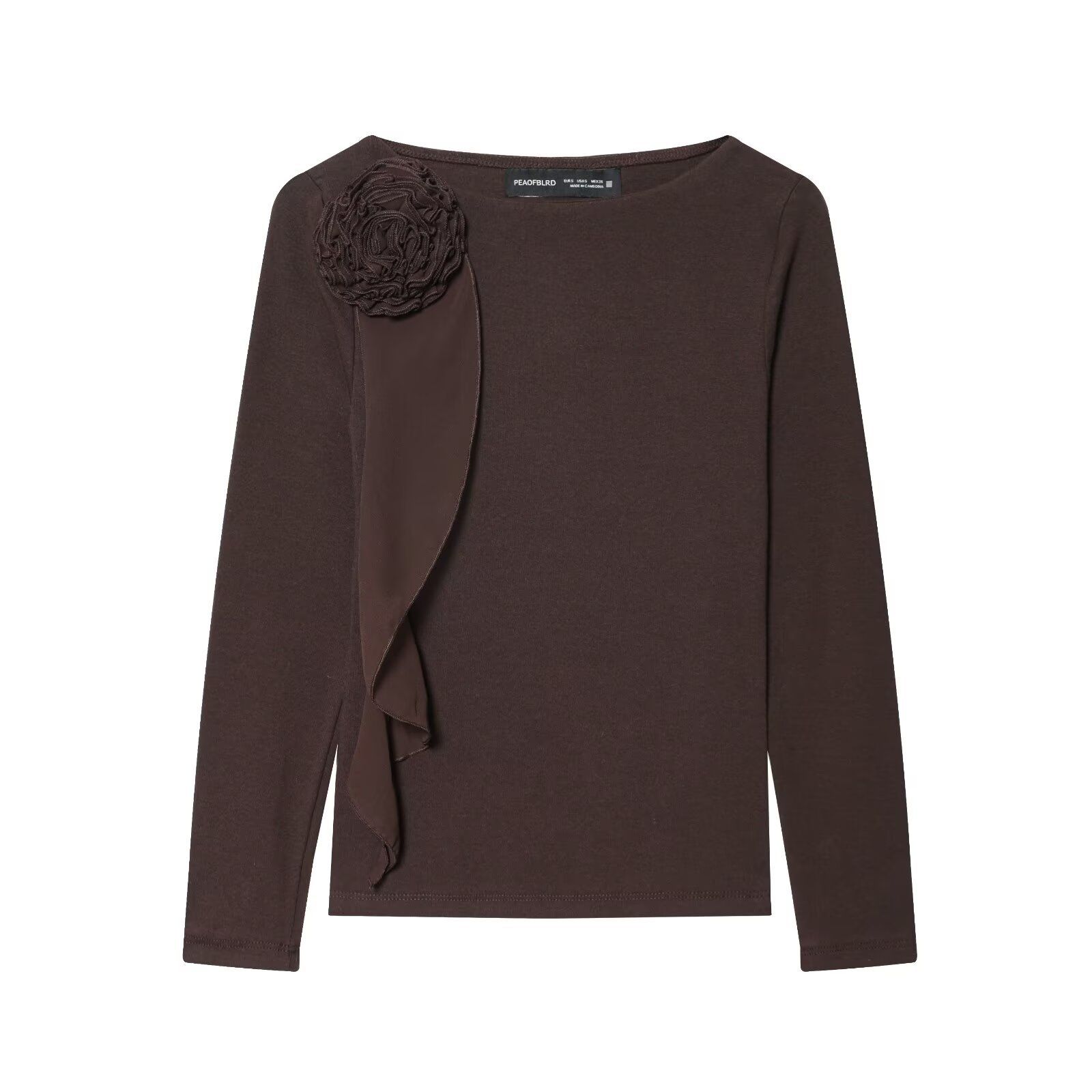 Floral T-Shirt - European Style Trendy Top KUN-00008