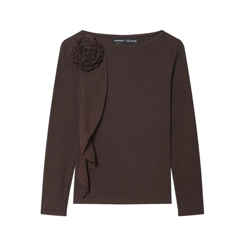 Floral T-Shirt - European Style Trendy Top KUN-00008