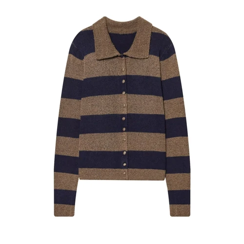 Cárdigan de punto a rayas - Estilo europeo elegante KUN-00125