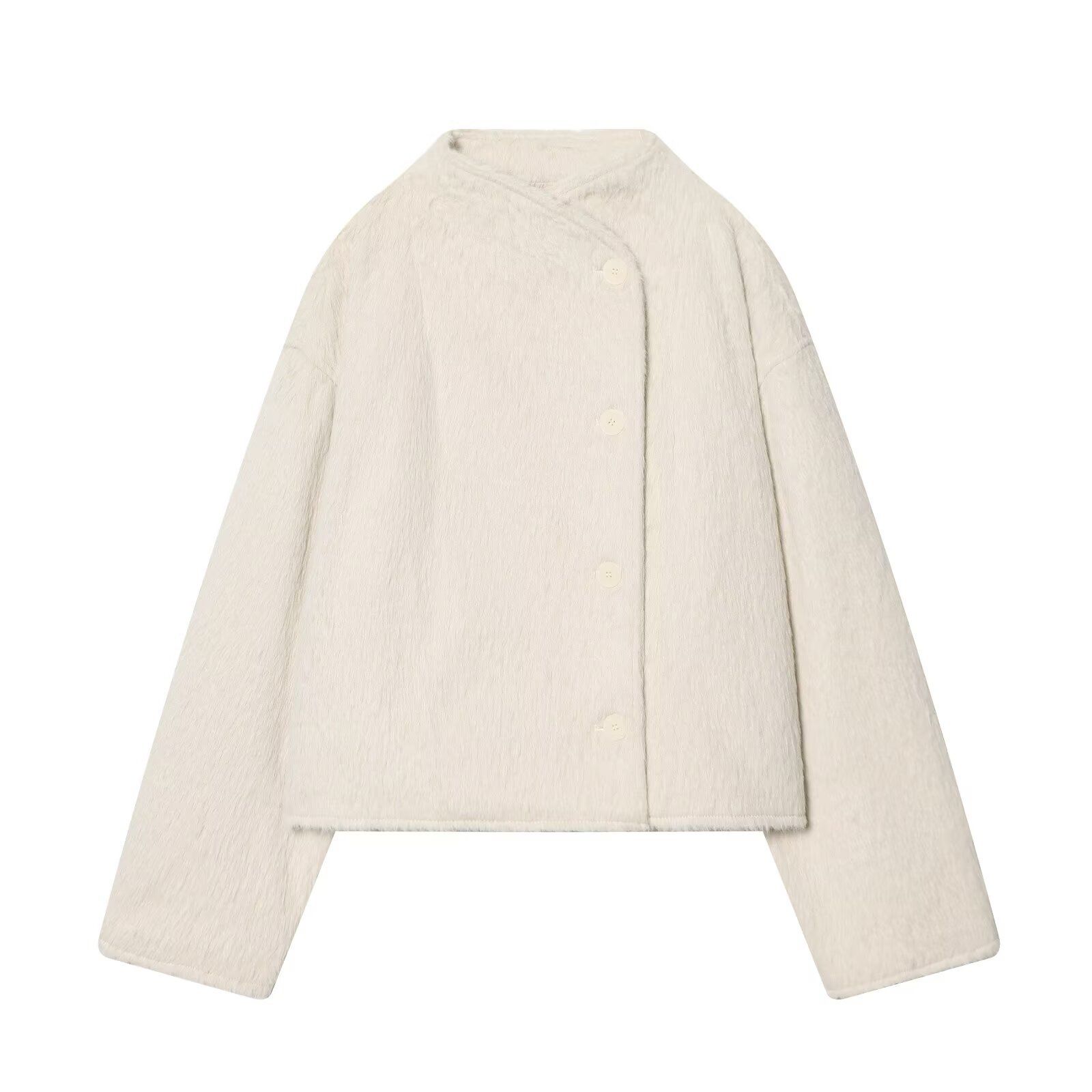 Veste polaire croisée - Vêtement d'extérieur tendance à manches longues KUN-00159