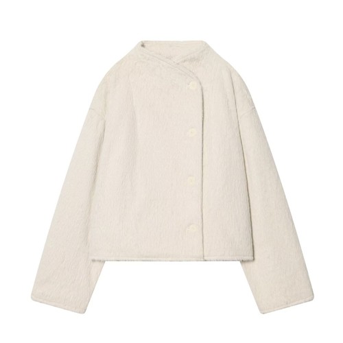 Veste polaire croisée - Vêtement d'extérieur tendance à manches longues KUN-00159