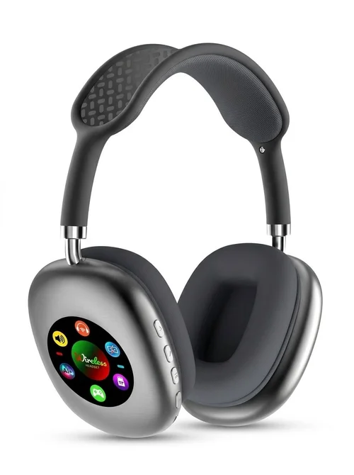 RGB Digital Display Screen Wireless Bluetooth Headphones - AKZ615B