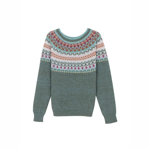 Soft Knitted Colorblock Raglan Sweater Comfort Fit Ribbed Pullover SSU-00077