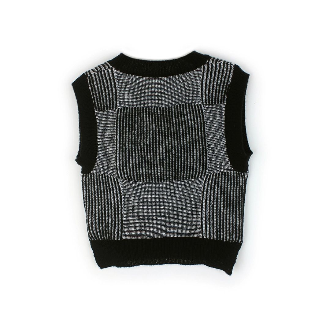 Women's Knit Sweater Vest Cropped Spring Top SSU-00028