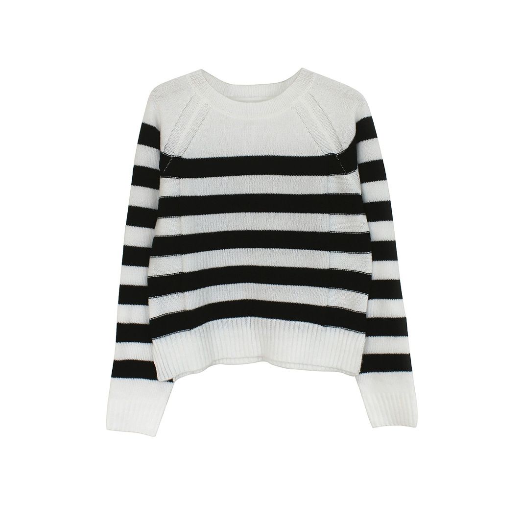 Women's Knit Sweater Long Sleeve Crewneck SSU-00061