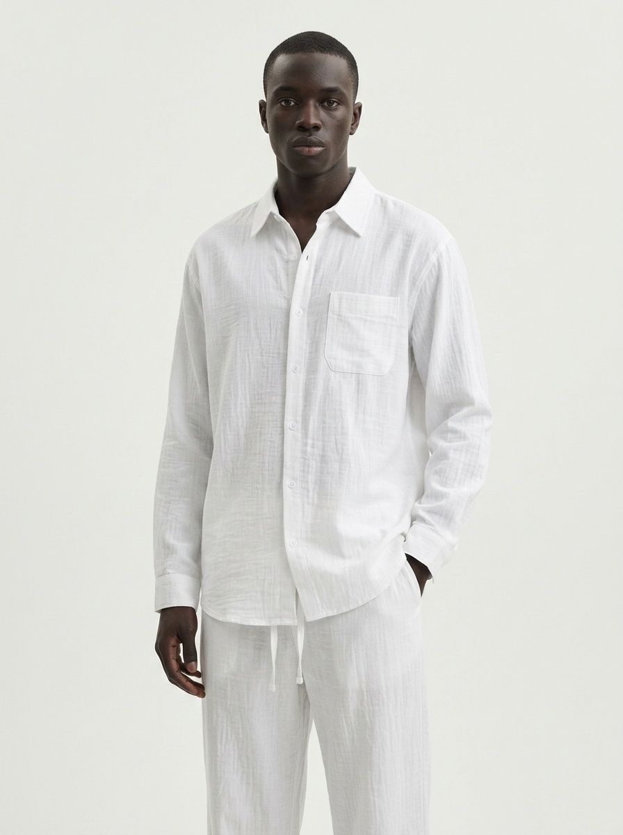 Men's Blend Casual Beach Shirt & Pants Set