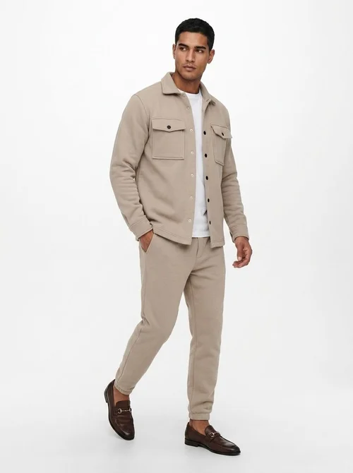 Men's Button-Down Shirt and Jogger Pants Outfit Set
