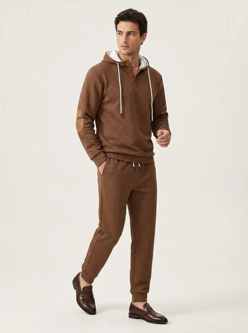 Men's Hooded Sweatshirt and Jogger Tracksuit Set
