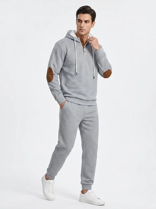 Men's Hooded Sweatshirt and Jogger Tracksuit Set