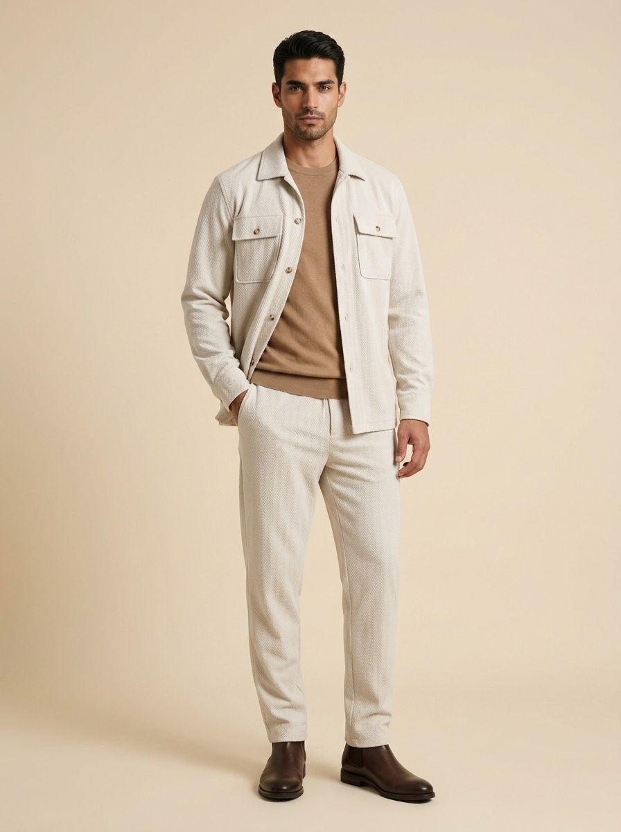 Men's Long Sleeve Shirt and Pants Set