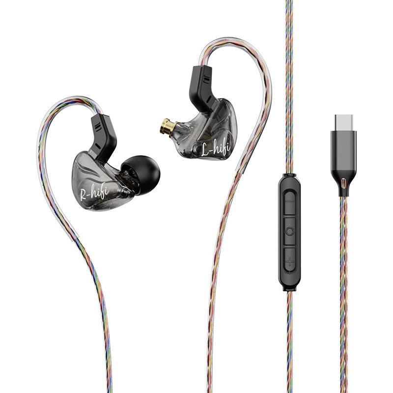 Premium In-Ear Wired Headphones with Inline Mic, Sound Isolating Earbuds with Extra Ear Tips, 3.5mm & USB-C Audio