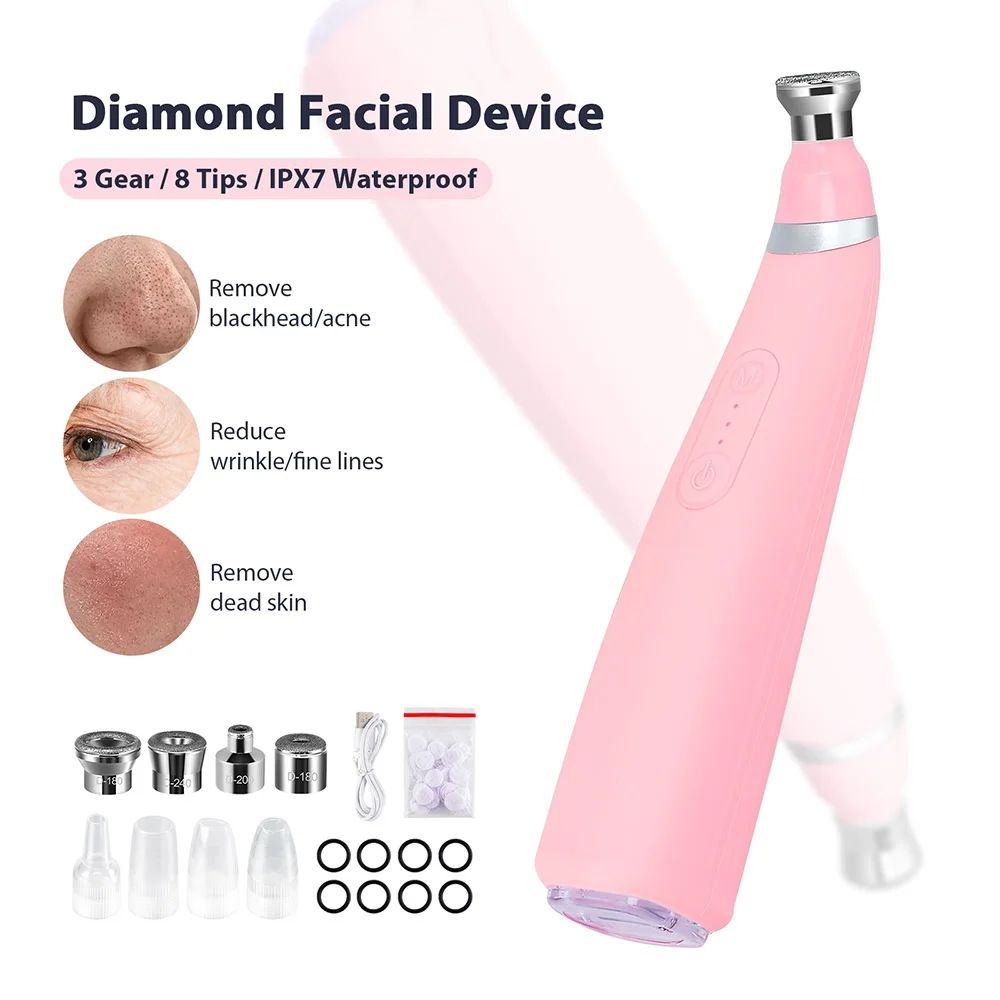 Diamond Facial Device | Microdermabrasion & Blackhead Remover
