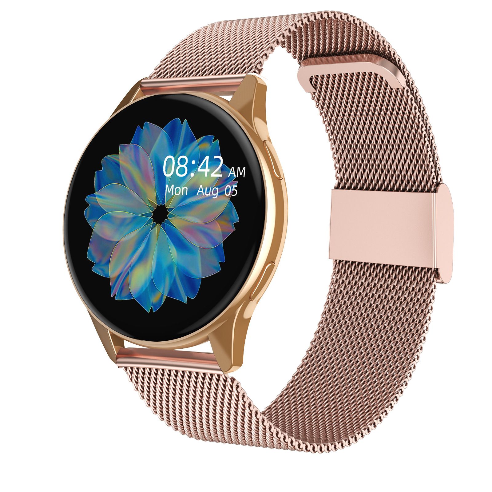 CT2 Smartwatch with Call & Music Player - Stainless Steel + Silicone Watch Band Set