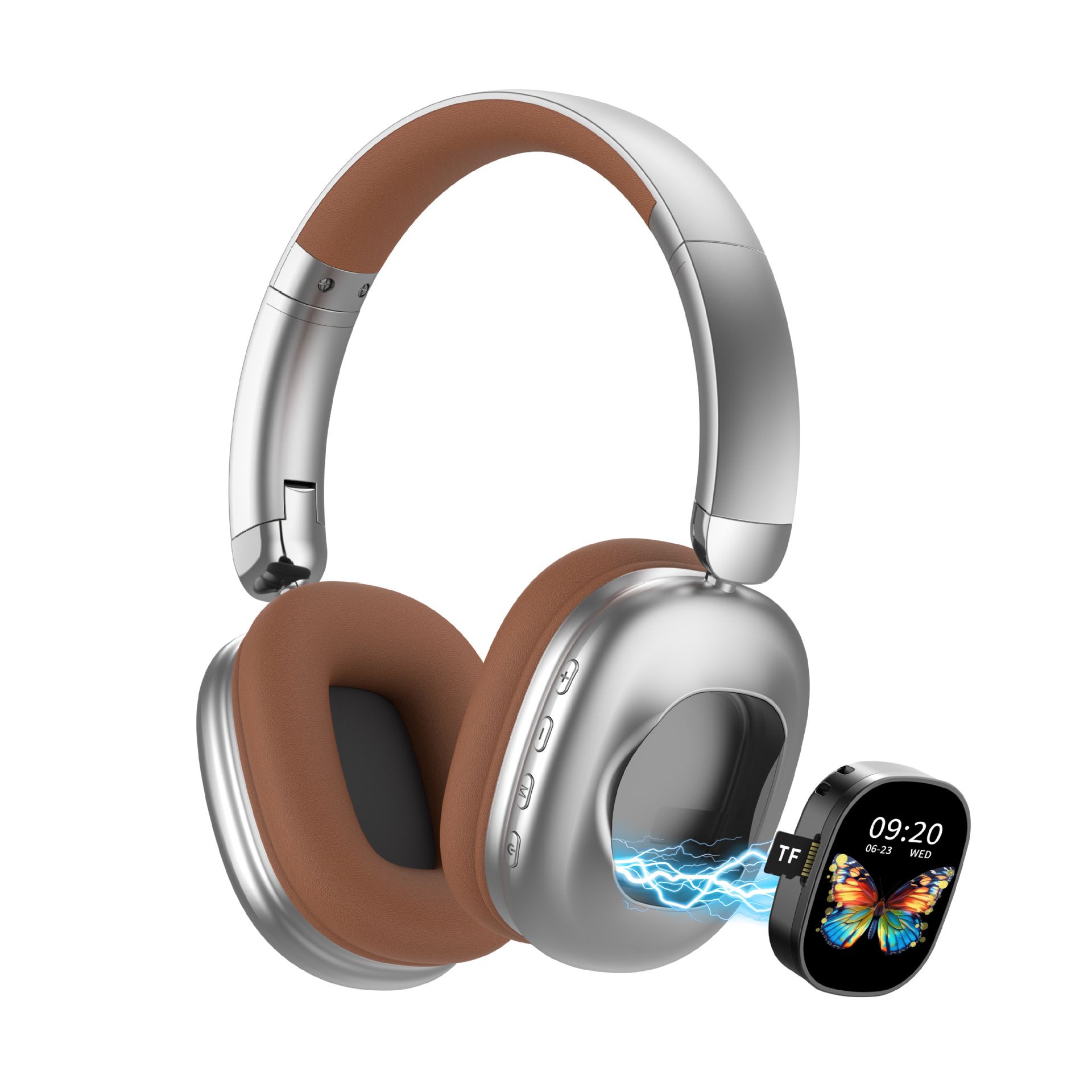 Color LCD Touchscreen Wireless Bluetooth Headphones - AKZ620BT