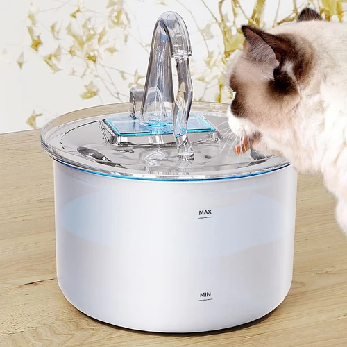 Smart Pet Water Fountain, Stainless Steel, 2.2L, Auto Filter - Model#FT100