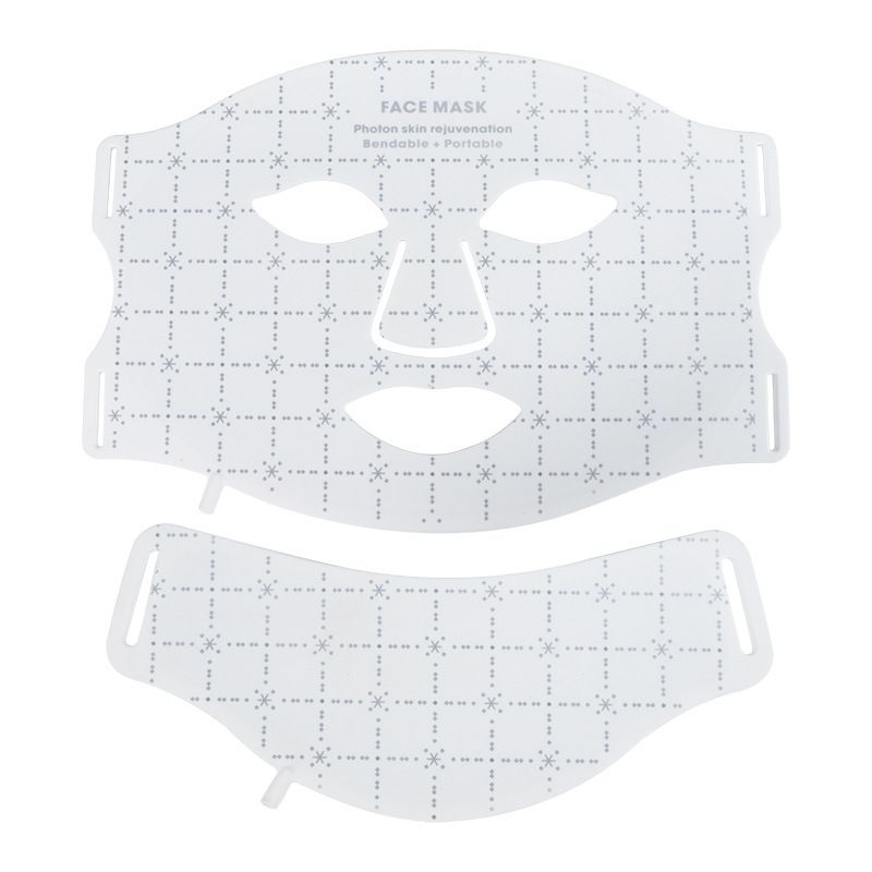 Ensemble de masques de rajeunissement de la peau par photons LED pour le visage et le cou - Flexible et portable