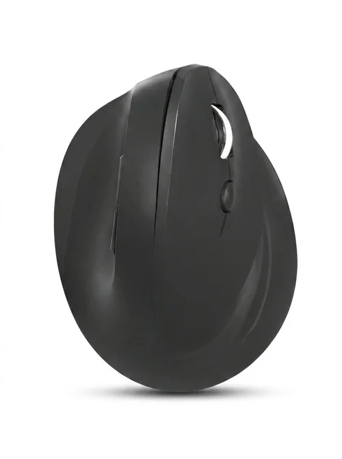 Ergonomic Vertical Gaming Mouse, Tri-Mode 2.4G/BT 5.3/Wired, 8000 DPI, 800mAh Battery - Black Edition