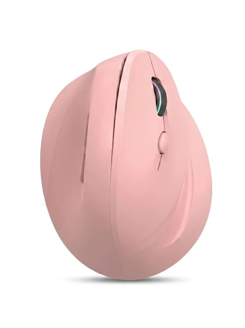 Ergonomic Vertical Wireless Mouse, Tri-Mode 2.4G/BT 5.3/Wired, 8000 DPI, RGB Lighting, Rechargeable - Dual Mode Series