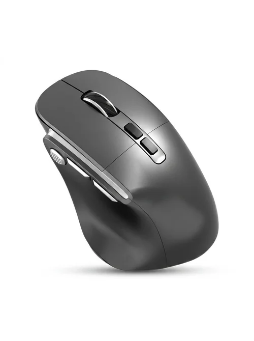 Ergonomic Vertical Wireless Mouse, Multi-Mode 2.4G/BT 5.3/Wired, RGB Lighting, 600mAh Rechargeable - Model 7078 RGB
