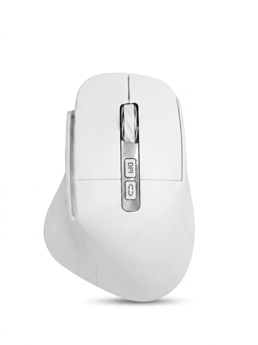 Ergonomic Wireless Vertical Mouse, Multi-Mode BT 5.3/2.4G/Wired, RGB Lighting, 5-Level DPI - Model H5 Pro