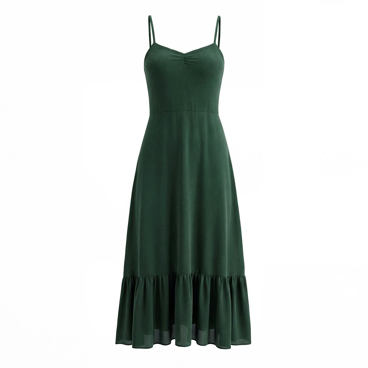 Vintage French Style Slim Fit Maxi Slip Dress KUN-00122