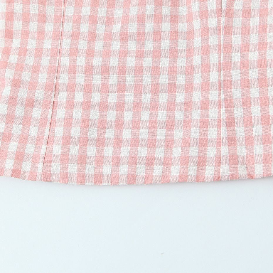 Knit Cami Top - Slim Fit Gingham Crop KUN-00082