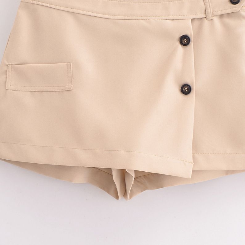 Ensemble jupe-pantalon femme - Style classique avec détails de boutons KUN-00002