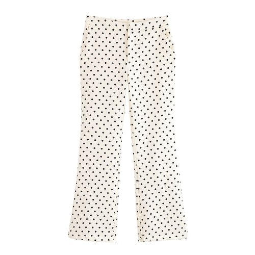 Women's Polka Dot Casual Pants - Stylish European Style KUN-00024