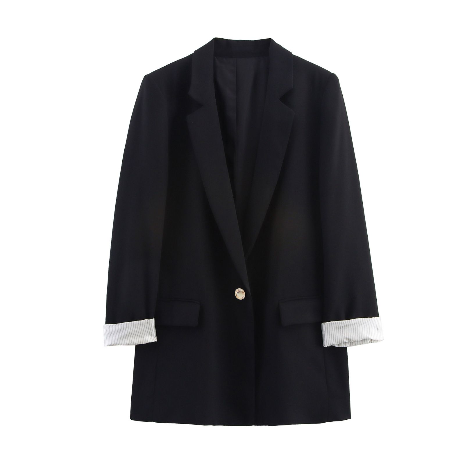 Blazer pour femme - Veste de tailleur à poignets imprimés style européen KUN-00027