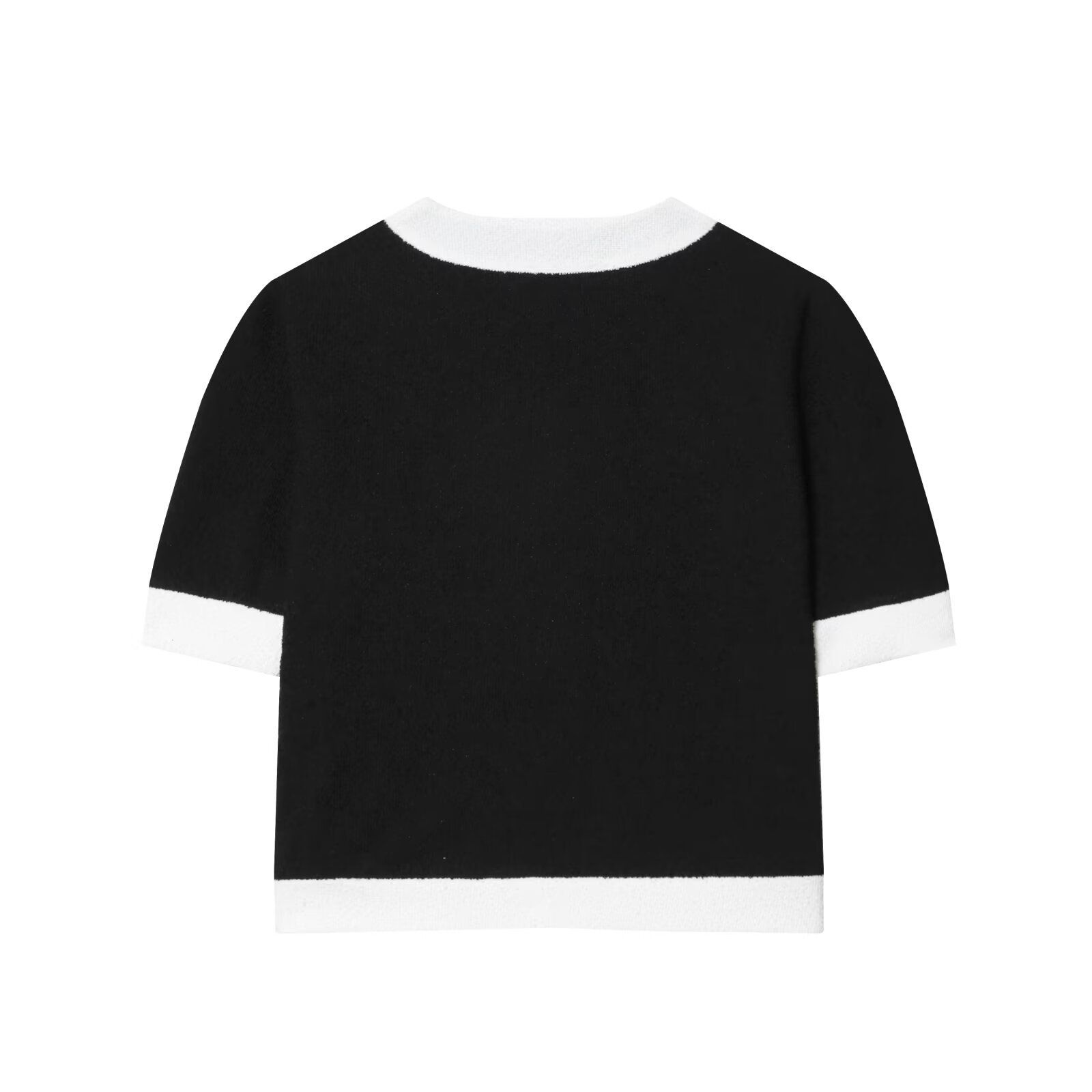 Set bestaande uit een cropped tweedjasje en een broek met hoge taille - Europese stijl KUN-00062