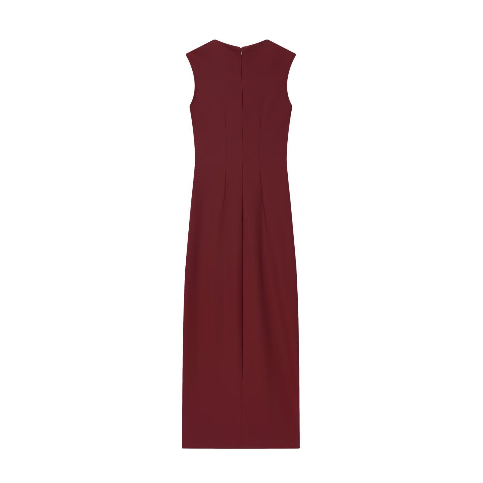 Women's Sleeveless Pleated Dress - Versatile European Style KUN-00002